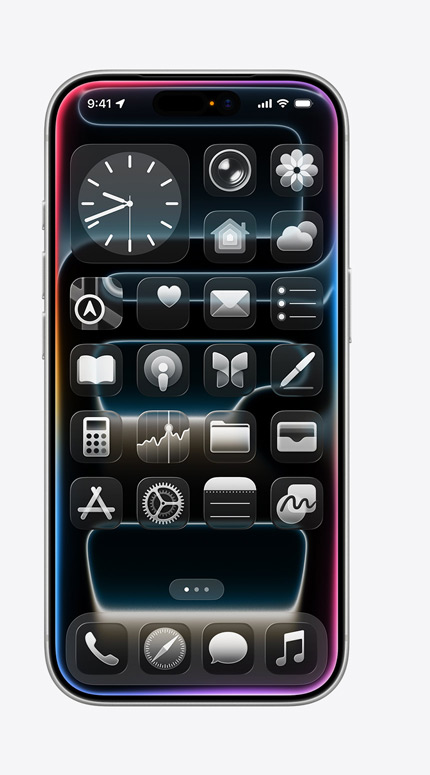 Ecrã do iPhone a mostrar a Tradução em tempo real a traduzir uma mensagem de alemão para inglês
