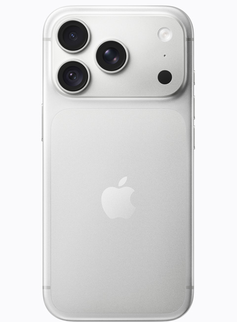 iPhone 18 Pro، بلون فضي، الجهة الخلفية الخارجية