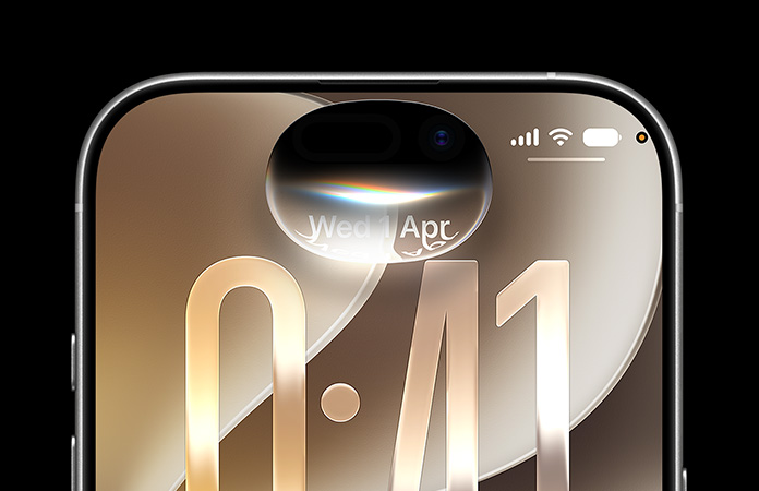 Top third of iPhone 17 showing Siri AI dialogue bubble