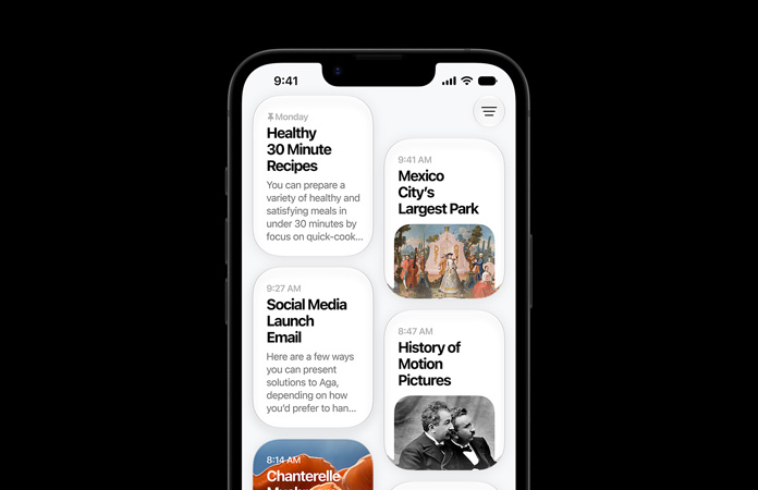 iPhone 17e, screen shows Siri app displaying Siri AI conversations about healthy thirty-minute recipes, Mexico City largest park, social media launch email, history of motion pictures, and chanterelle mushrooms